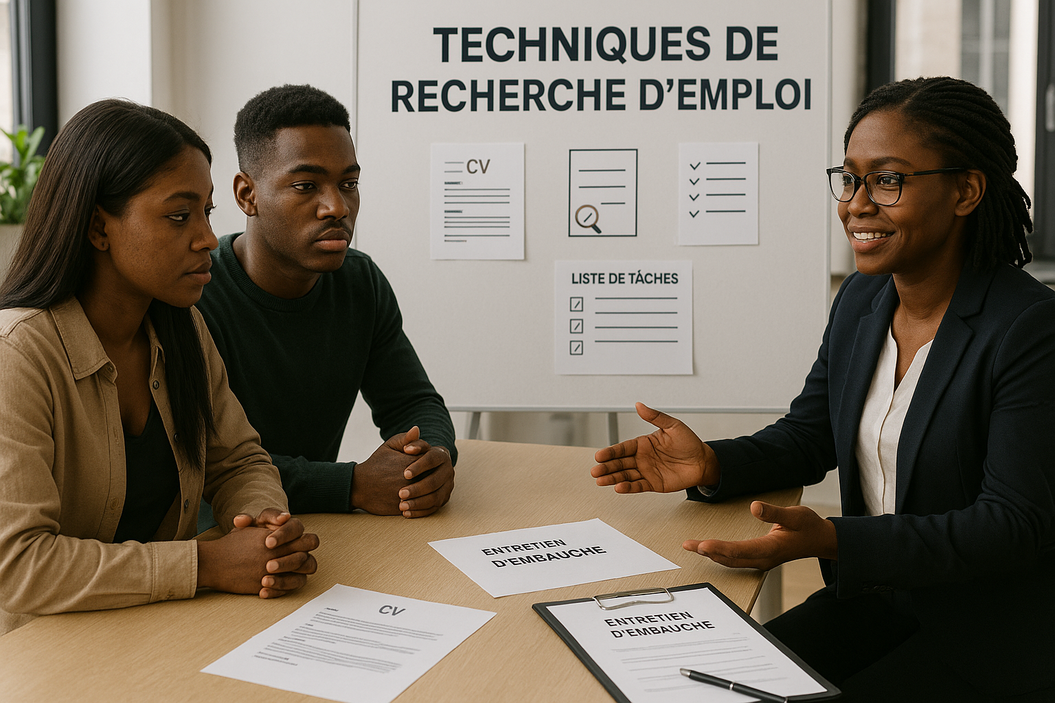 TECHNIQUES DE  RECHERCHE D'EMPLOI EFFICACE